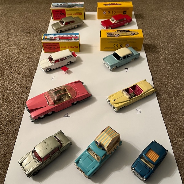 Dinky Toys and Corgi Toys cars - please choose from drop down list