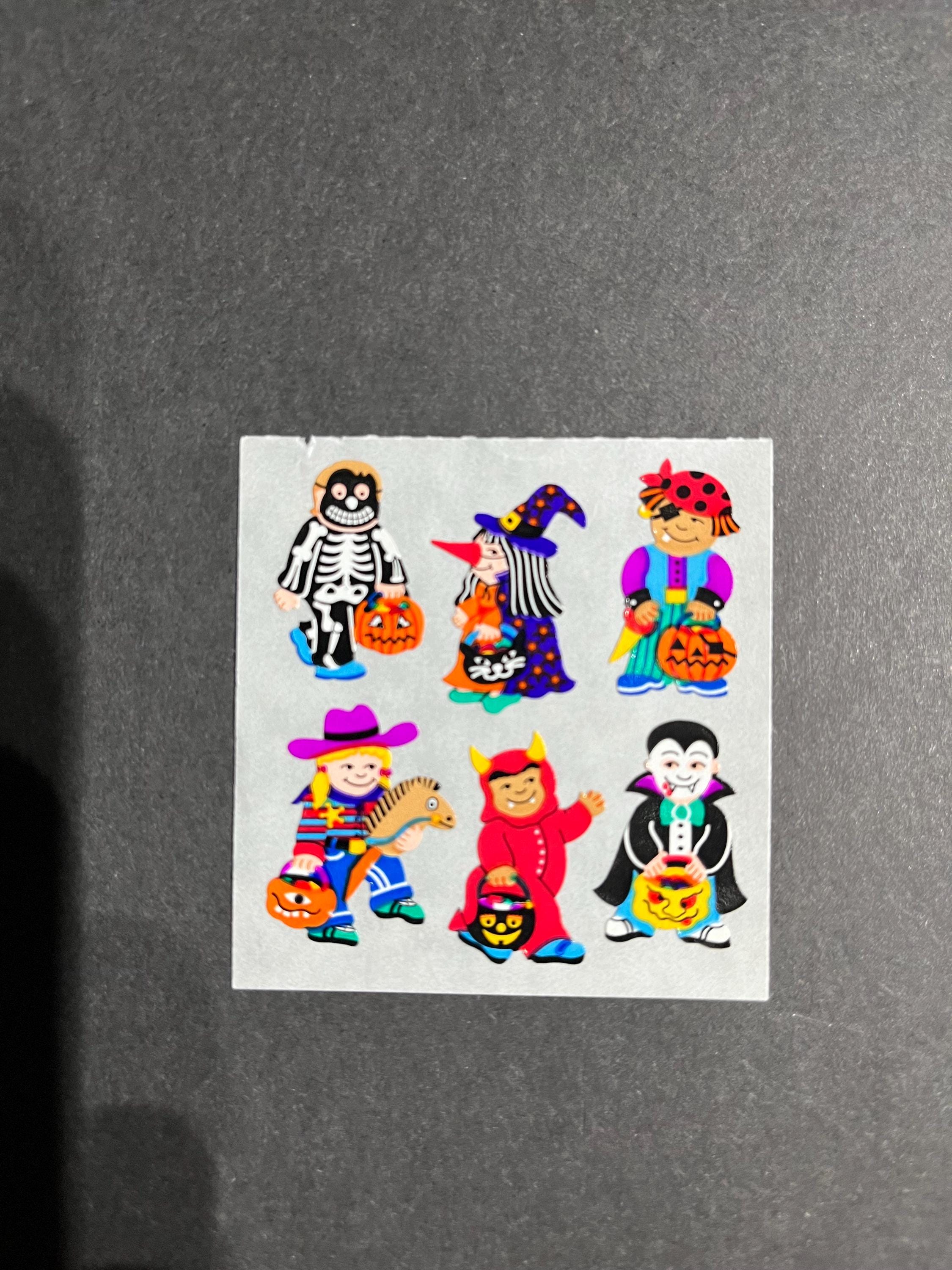 Sandylion Vintage Very Rare Kromekote Halloween Kid Stickers - Etsy