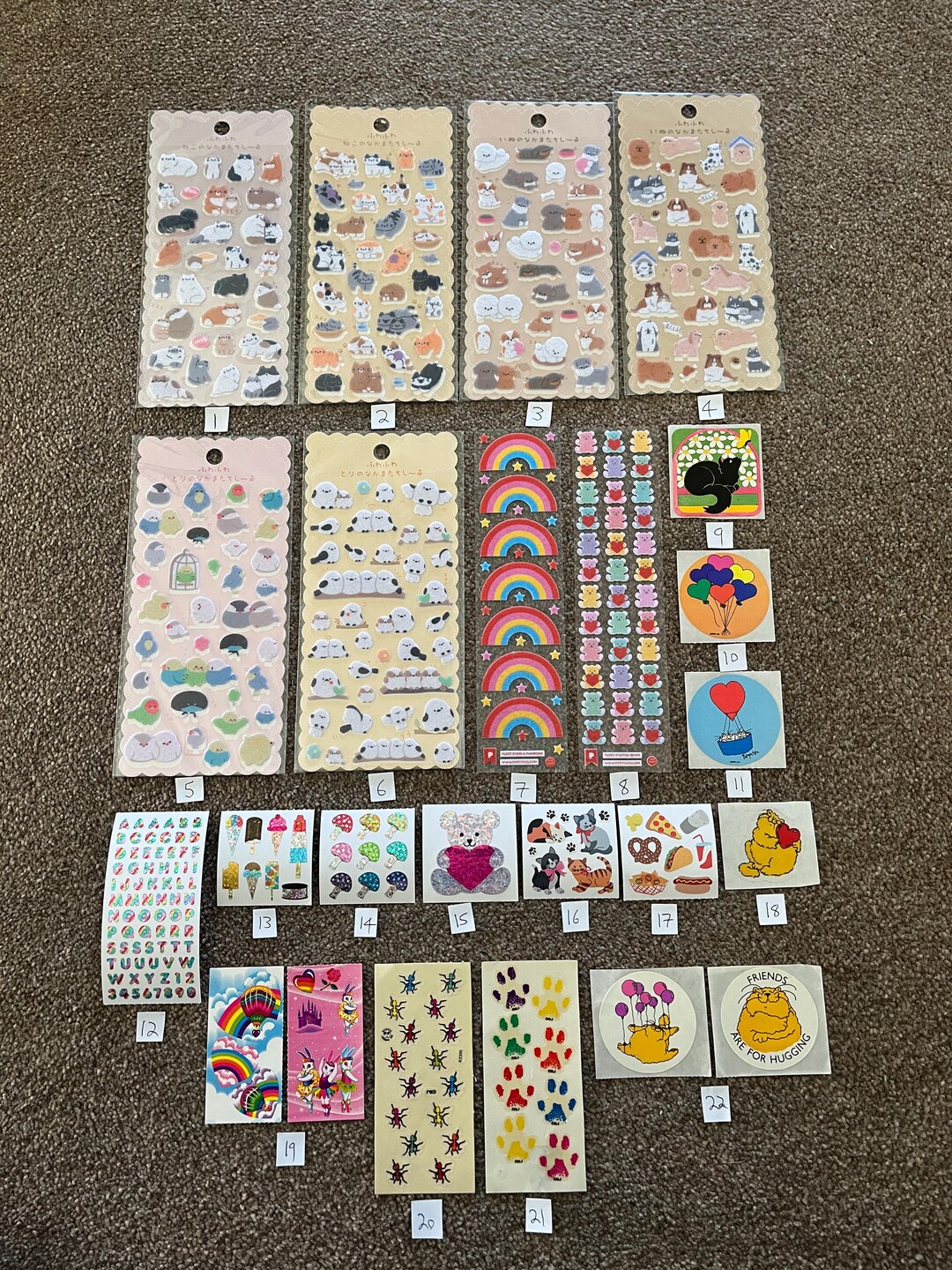 Stickers - Fuzzy, Paper, Prismatic Stickers - Please Choose From Drop ...