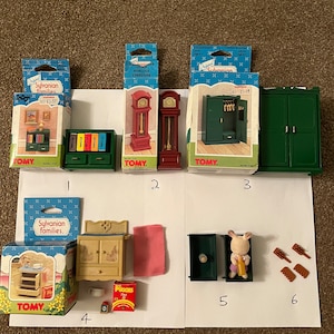 Sylvanian vintage rare furniture - please choose from drop down list