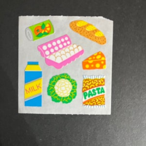 Sandylion vintage very rare paper food stickers