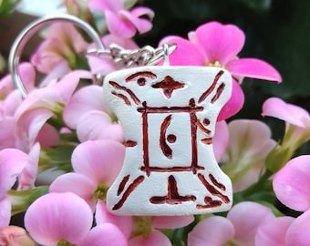 Japor snippet inspired clay keyring