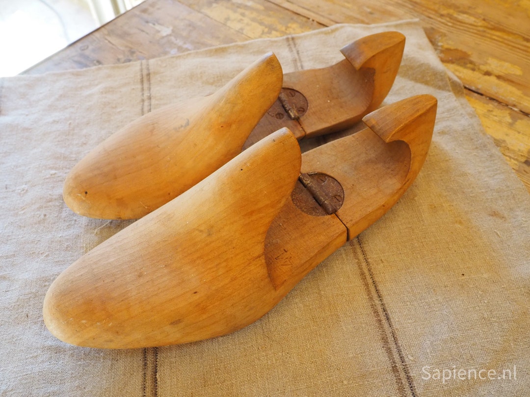 Decorative Antique French Wooden Shoe Stretchers, Shoe Trees, Farmhouse ...