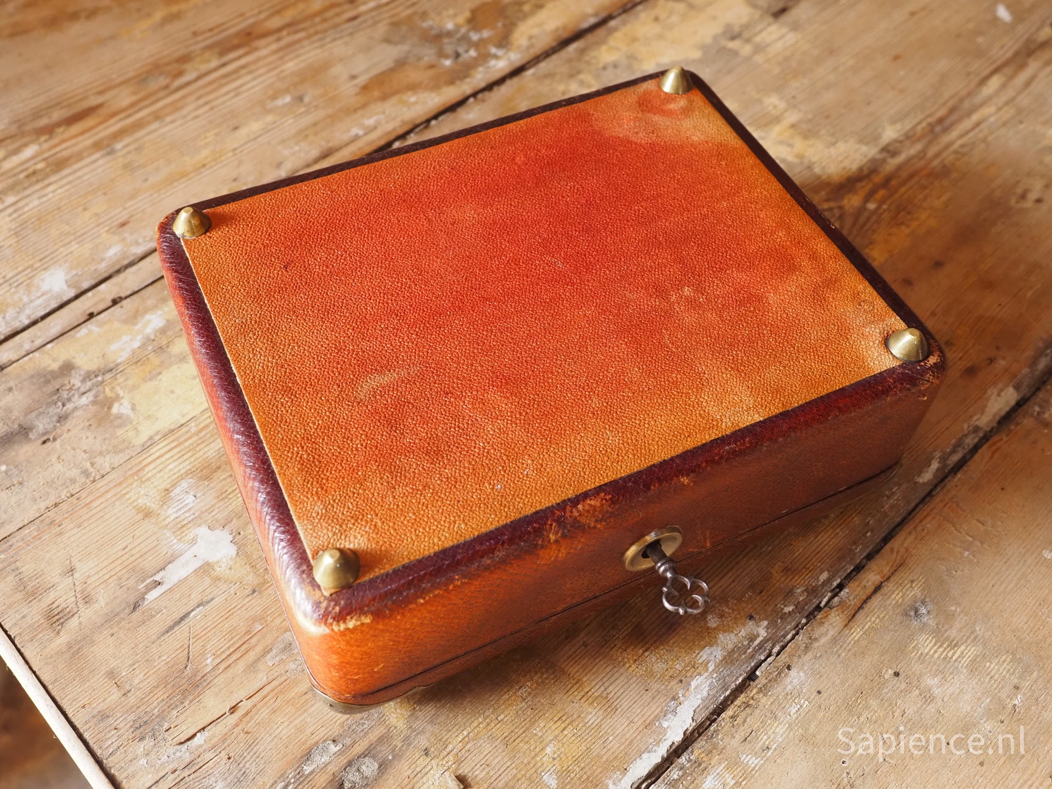 Beautiful Antique French Jewelry Box With Functional Key Etsy