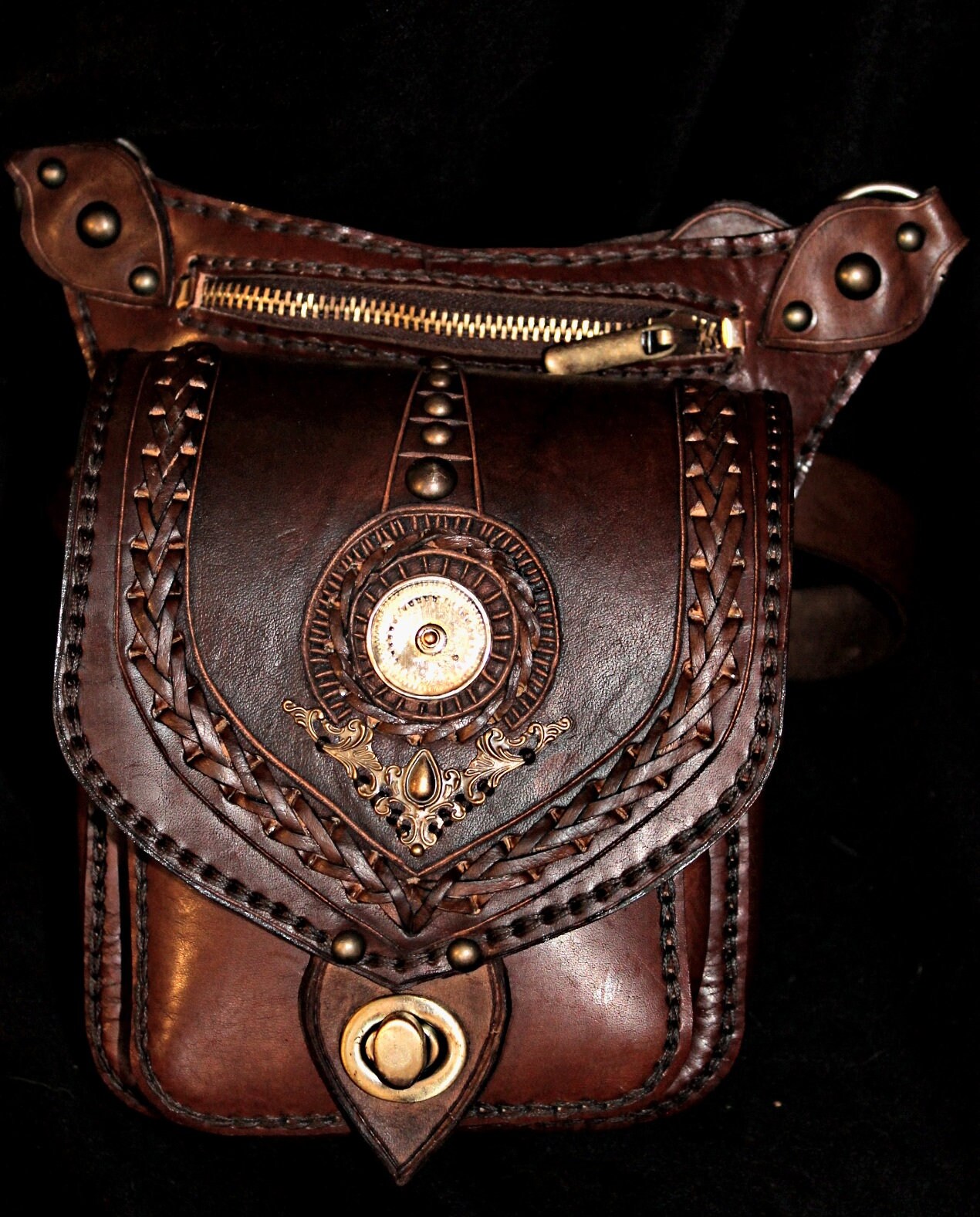1 Leather belt bag Etsy
