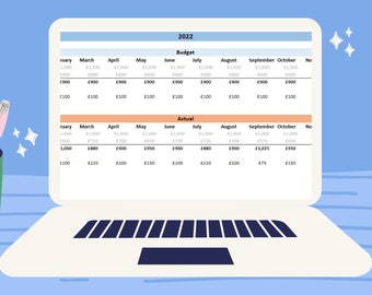 Yearly Budget Planner | Digital Instant Download | Personal Finance | Budget |