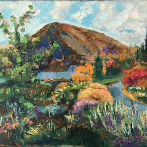 Numeral Mountain,Entiat,WA. 16’’x20” oil on canvas artwork. Original oil painting Mountain Landscape Artwork