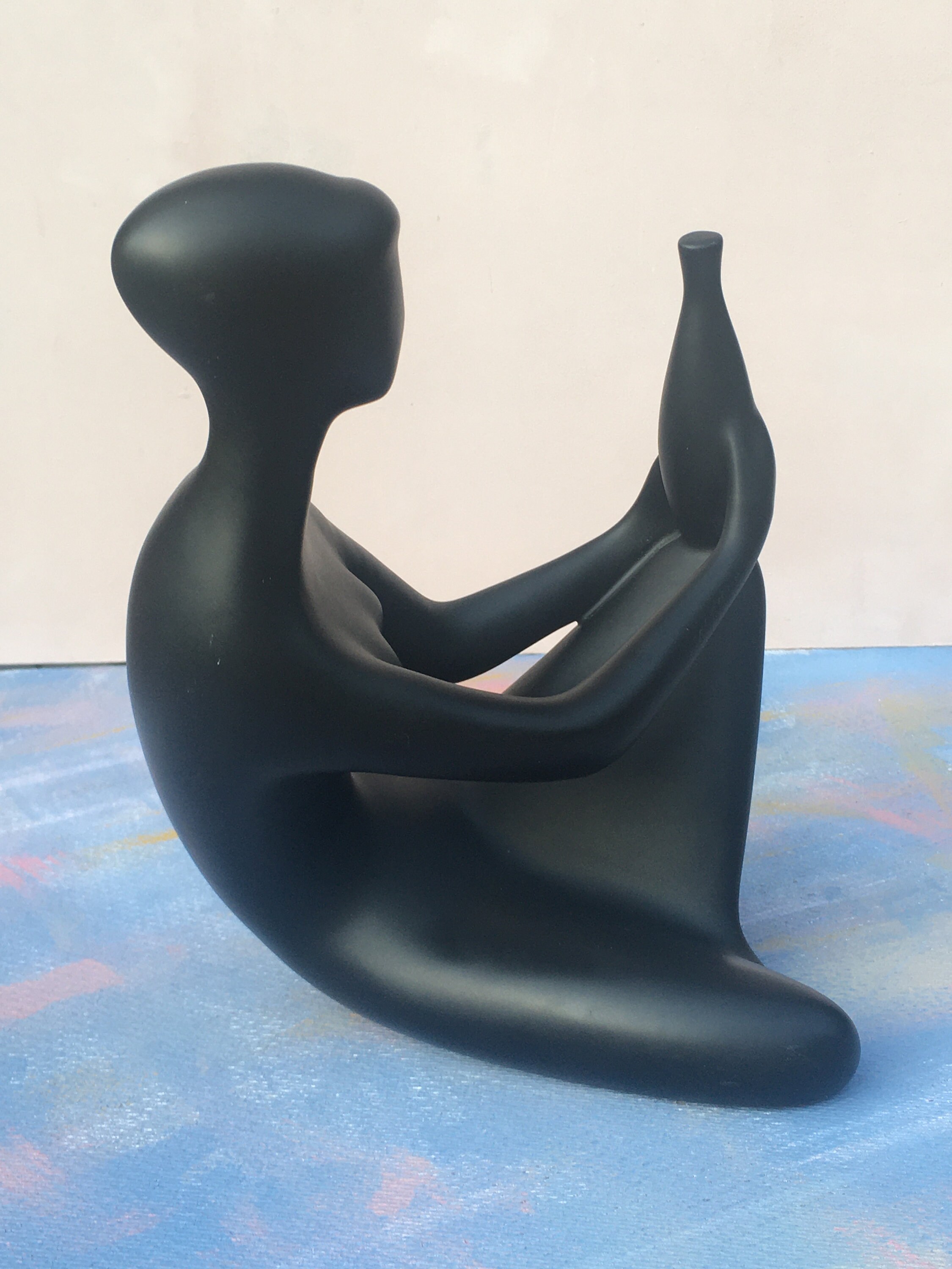 Porcelain Statue Designed by Jitka Forejtova for Royal Dux in