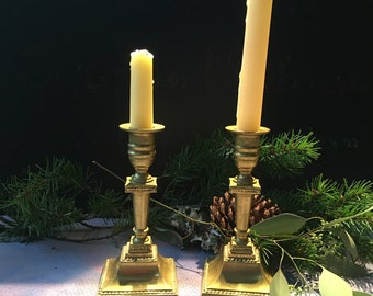 Pair of havy brass danish candlesticks