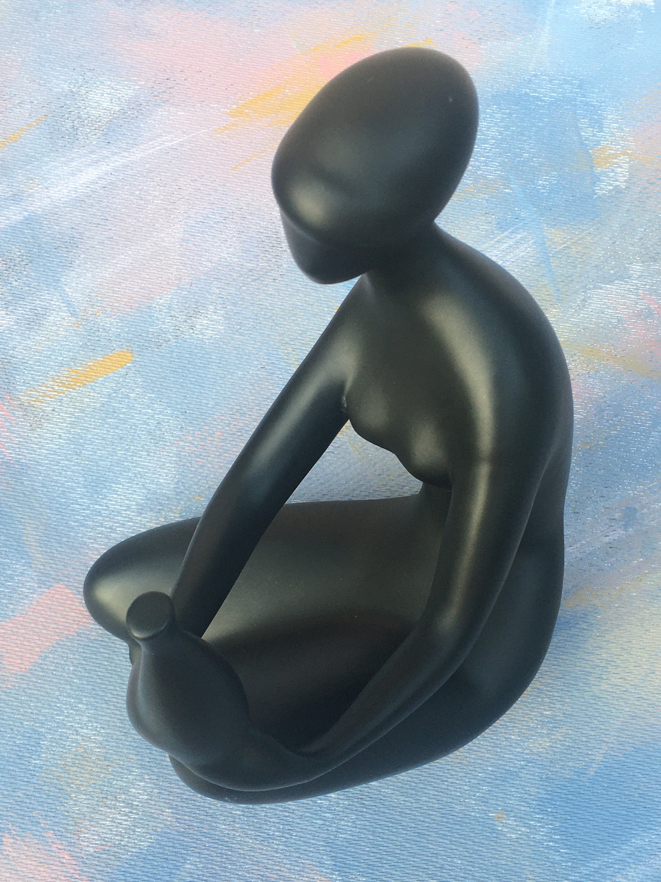 Porcelain Statue Designed by Jitka Forejtova for Royal Dux in