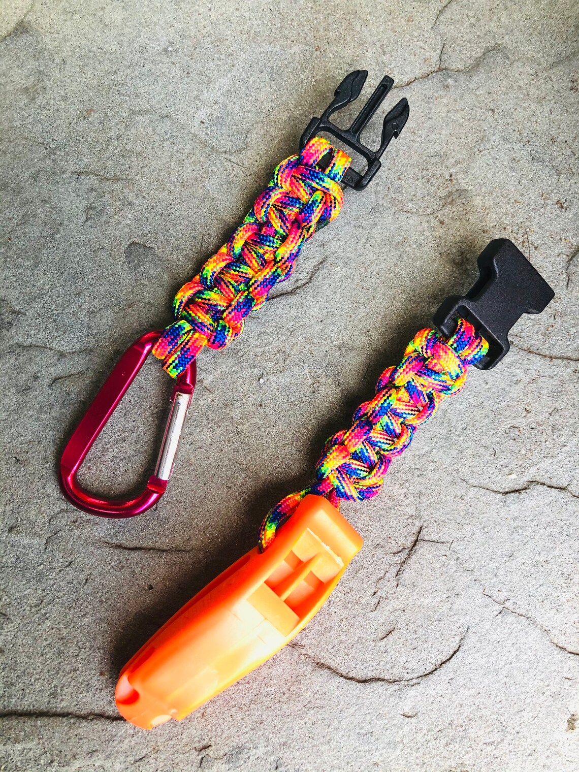 Emergency Whistle Detachable Lanyard Paracord Etsy