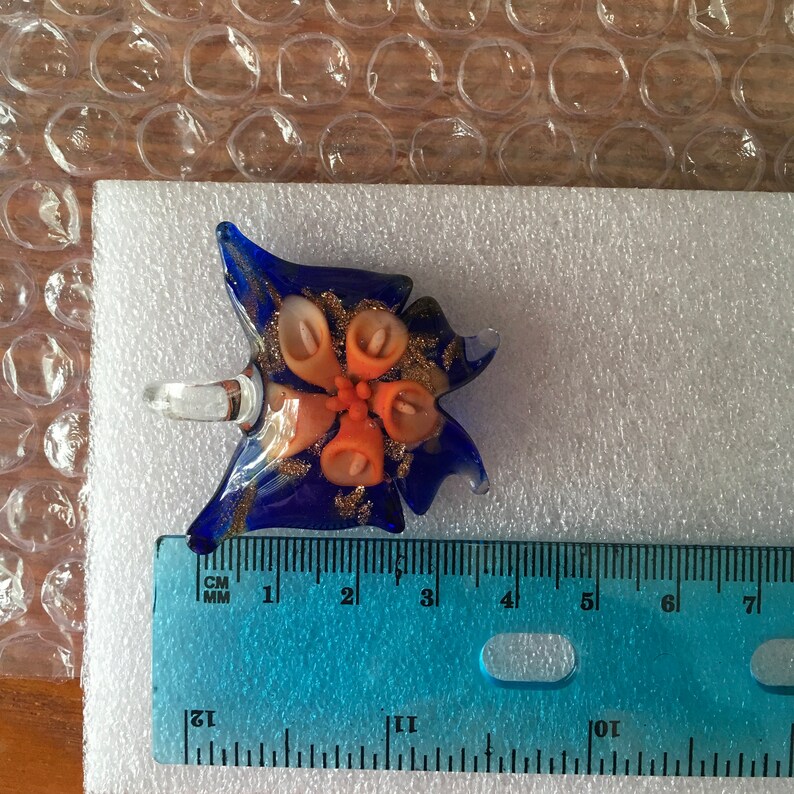 Large Pendants Lampwork Bulk 3 pcs Crystal Glass Pendants Large Hole, Butterflies /& Hearts