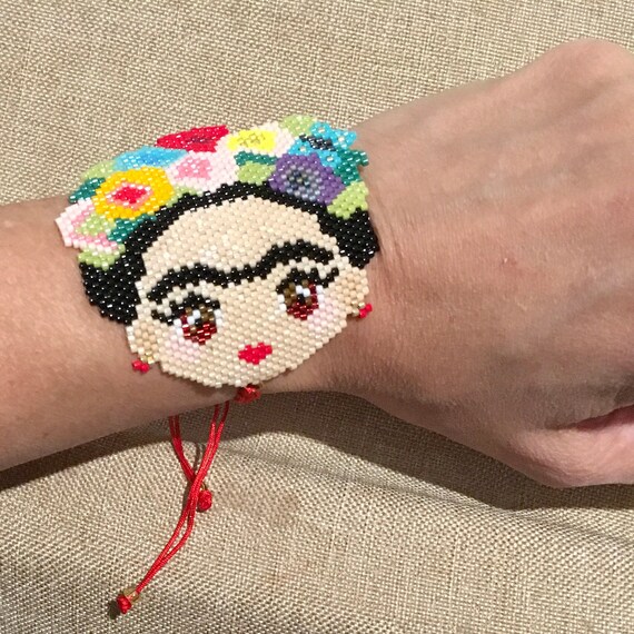 Absolutely stunning Extra large  FRIDA Khalo string bracelet