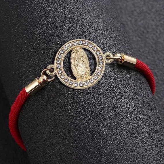 Virgen de Guadalupe bracelet, small charm,  religious, Bello Bracelet, choose silver  tone or gold tone