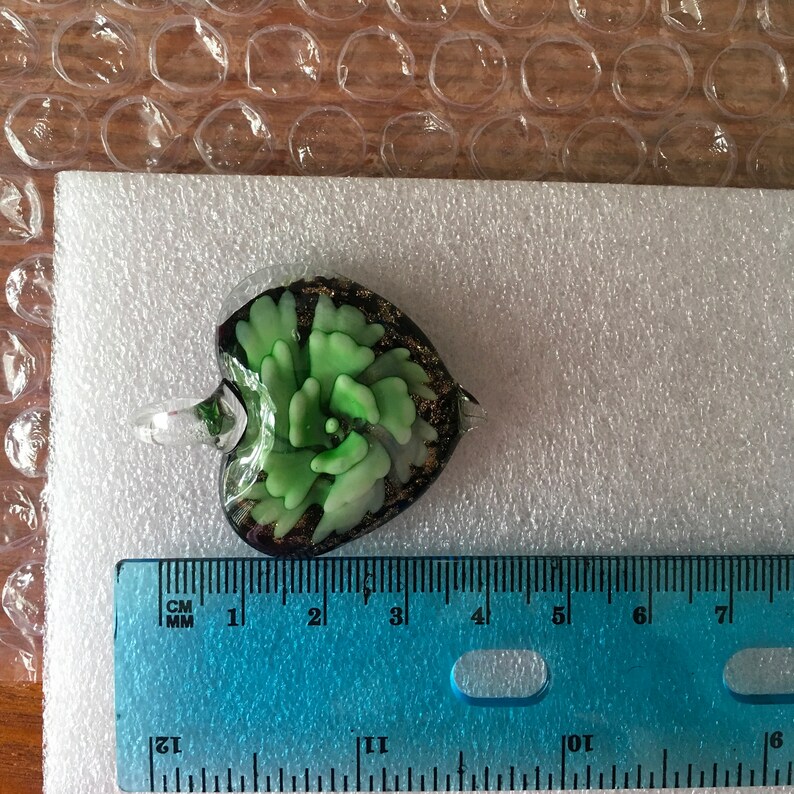 Large Pendants Lampwork Bulk 3 pcs Crystal Glass Pendants Large Hole, Butterflies /& Hearts