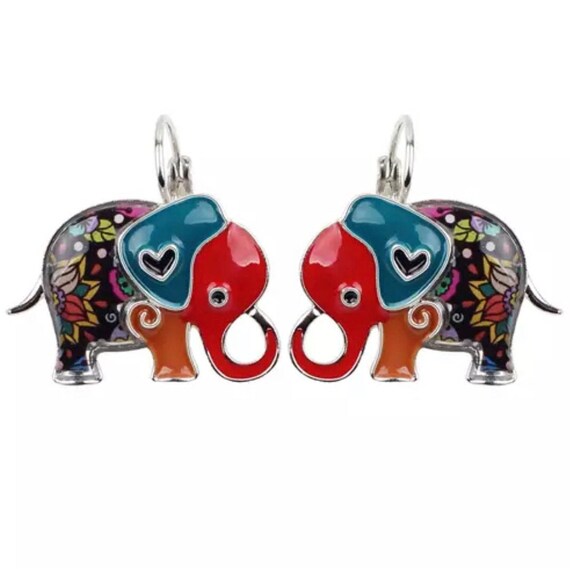 New Beautiful small Colorful elephant  Earrings