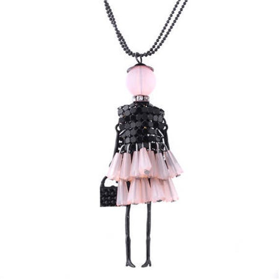 unique Doll Pendant with necklace, perfect gift, sisters,mommy,aunties,friends,Christmas gift.