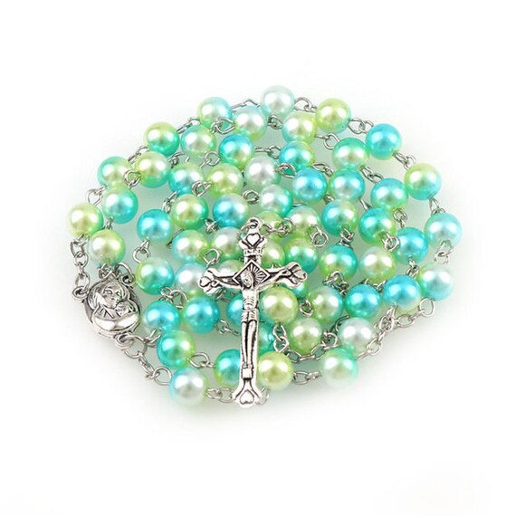 Beautiful Rosary,unique, Religious rosary, pray, catholic, 8mm beads.