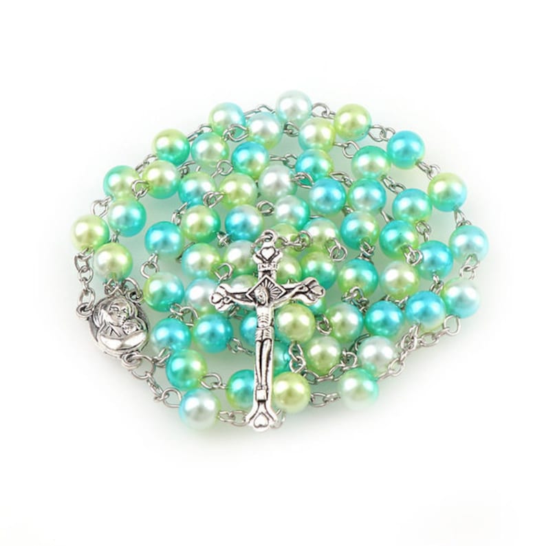 Beautiful Rosaryunique Religious rosary pray catholic 8mm Etsy
