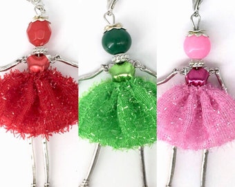 Fashion Doll Pendant Necklace, Vintage Charm