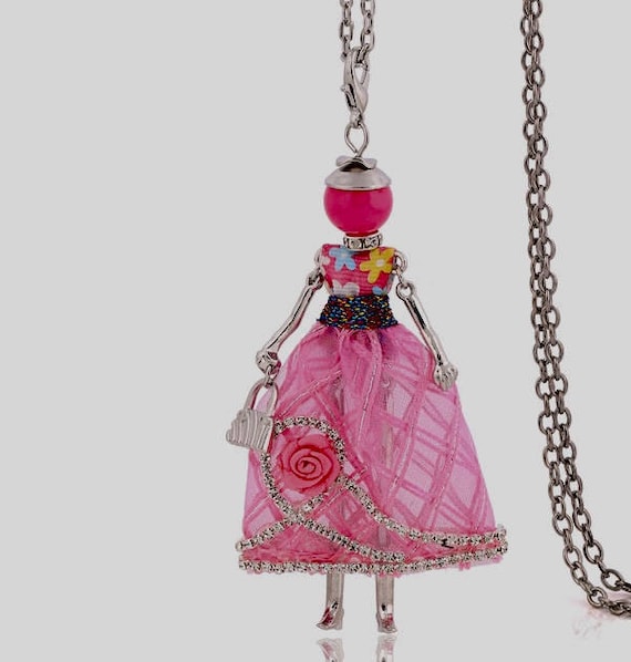 Fashion Doll Pendant necklace,Vintage charms,women,daughters,friends