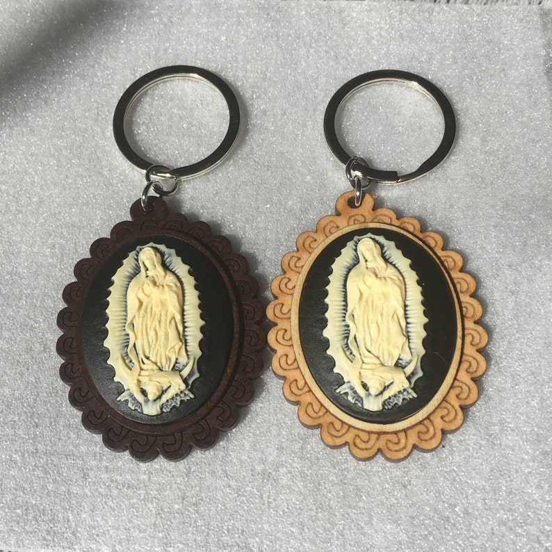 Virgen de Guadalupe Pendant keychain catholic,religious,virgen maria,choose color