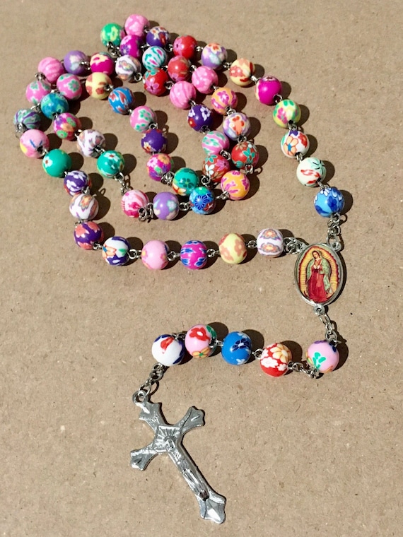 New Colorful Rosary, Beautiful, Unique  rosary,religious rosary, pray, catholic.