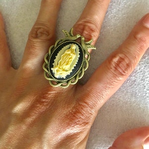 New Beautiful Virgen de Guadalupe RING,bronze ring, adjustable ,Mary lady,catholic,religious,virgen maria, virgin mary
