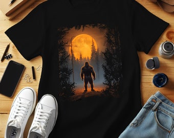 Bigfoot T-Shirt: Mythical Sasquatch Graphic Tee, Unisex Cotton