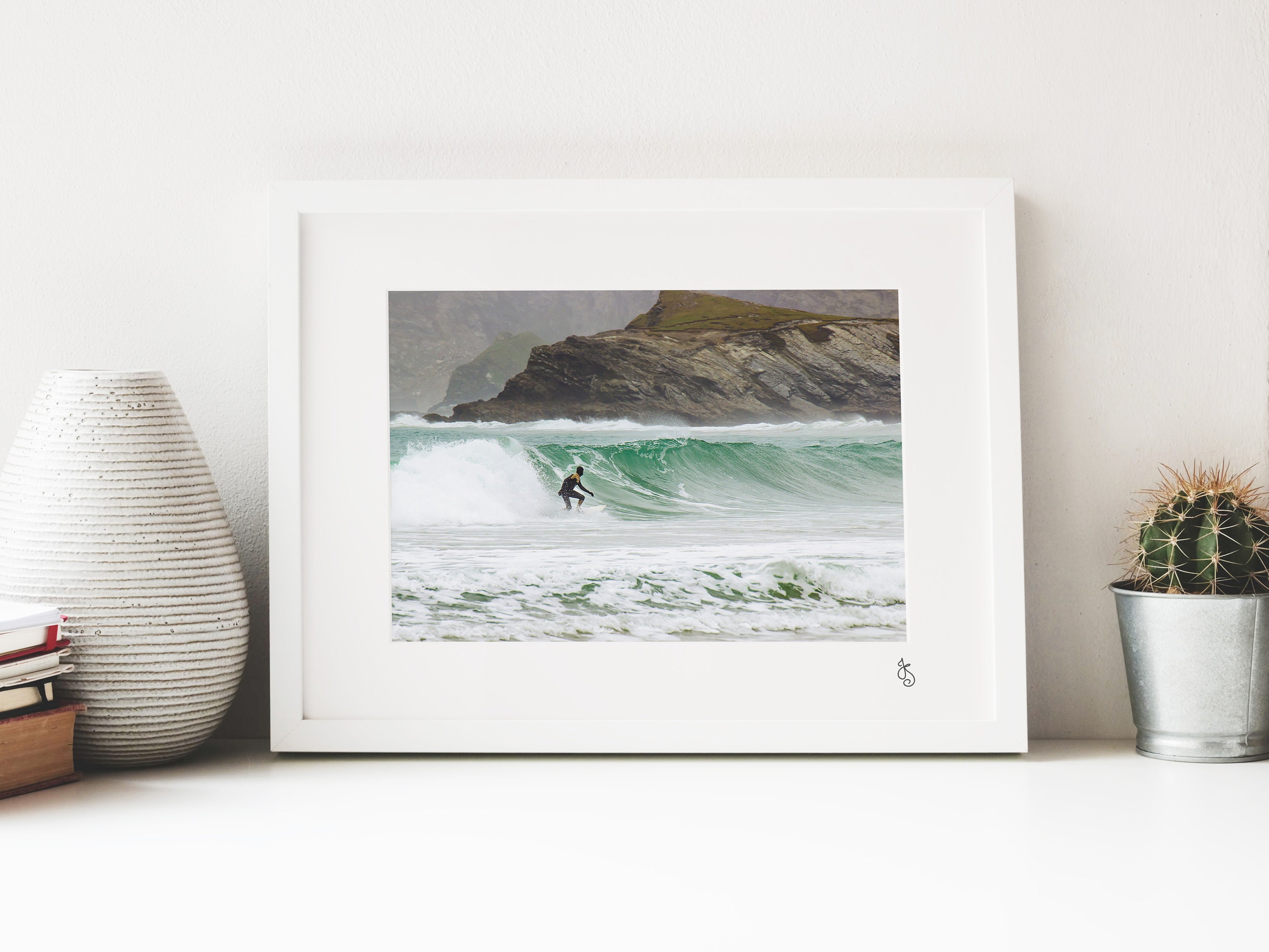 Surfing gift Framed surf art coastal print photographic Etsy
