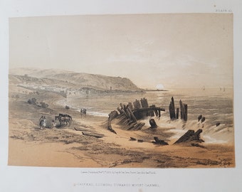 Caiphas, Looking Towards Mount Carmel by David Roberts c. 1856 (Haifa)