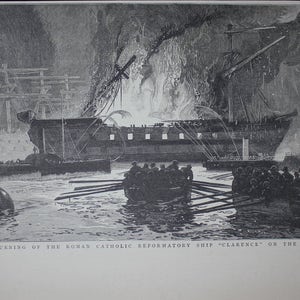 The Burning of the Roman Catholic Reformatory Ship “Clarence” on the Mersey