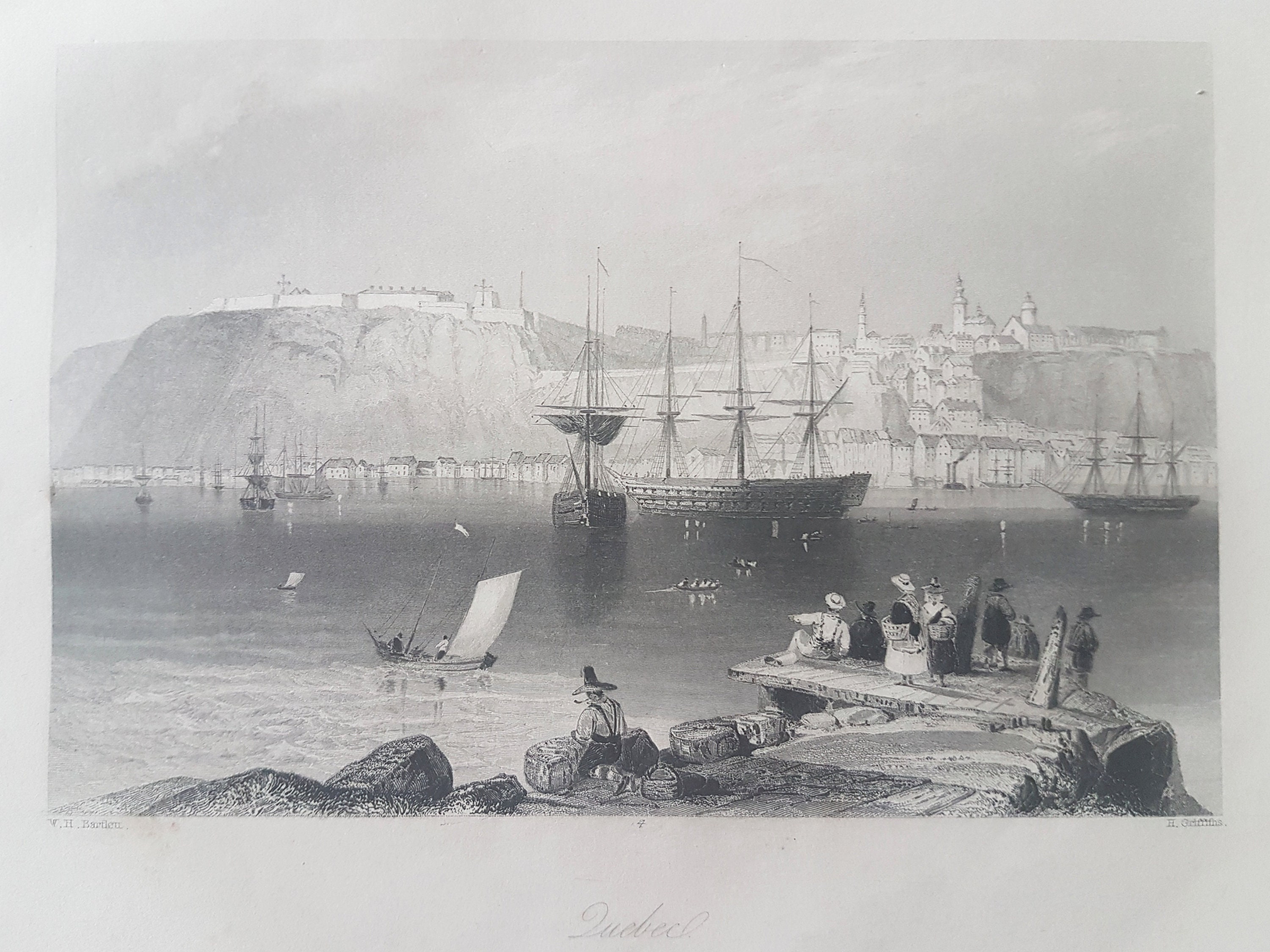 Quebec by WH Bartlett c. 1850