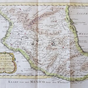 Carte Du Mexique/Kaart van het Mexico – Jacques Nicolas Bellin ok. 1757