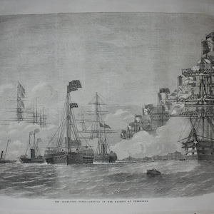 The Cherbourg Fetes – Arrival of Her Majesty at Cherbourg