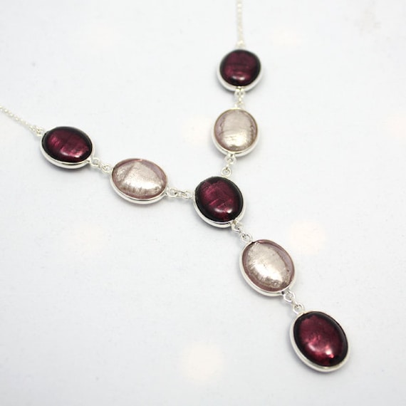 Plum statement necklace sale