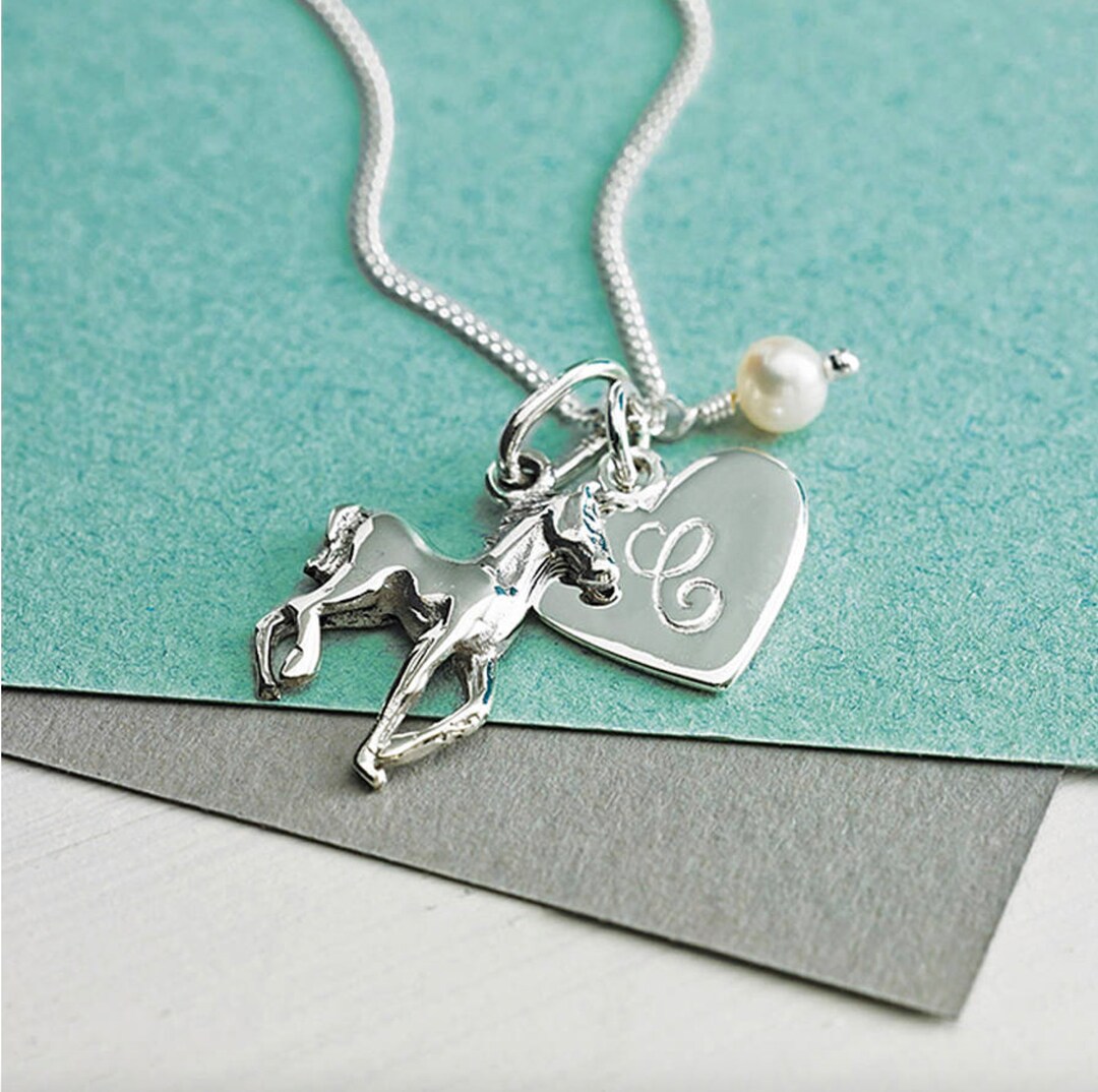 Collier à Breloques En Argent Sterling Avec Coquille - Longueur 17 Pouces | Occasion, Style Charm | Pour Femme