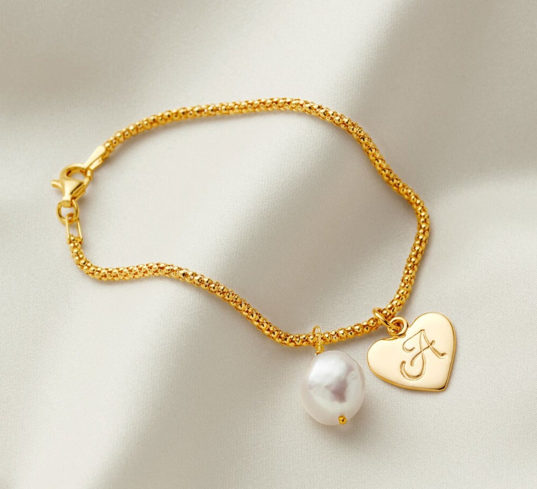 ★JC★Multi Charm Ribbon Bracelet★Gold Ribbon & Pearl Amazon.com: Bike8 Gold Bow Bracelet Set for Women - Pearl