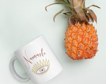 Yoga Mug, Funny Tea Mug, Unique Mugs, Funny Mugs For Tea, Quote Mug, Tea Mug, Fun Mugs, Namaste Mug, Yoga Gifts, Yoga Teacher Gift