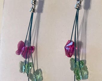 Swarovski Crystal Butterfly earrings