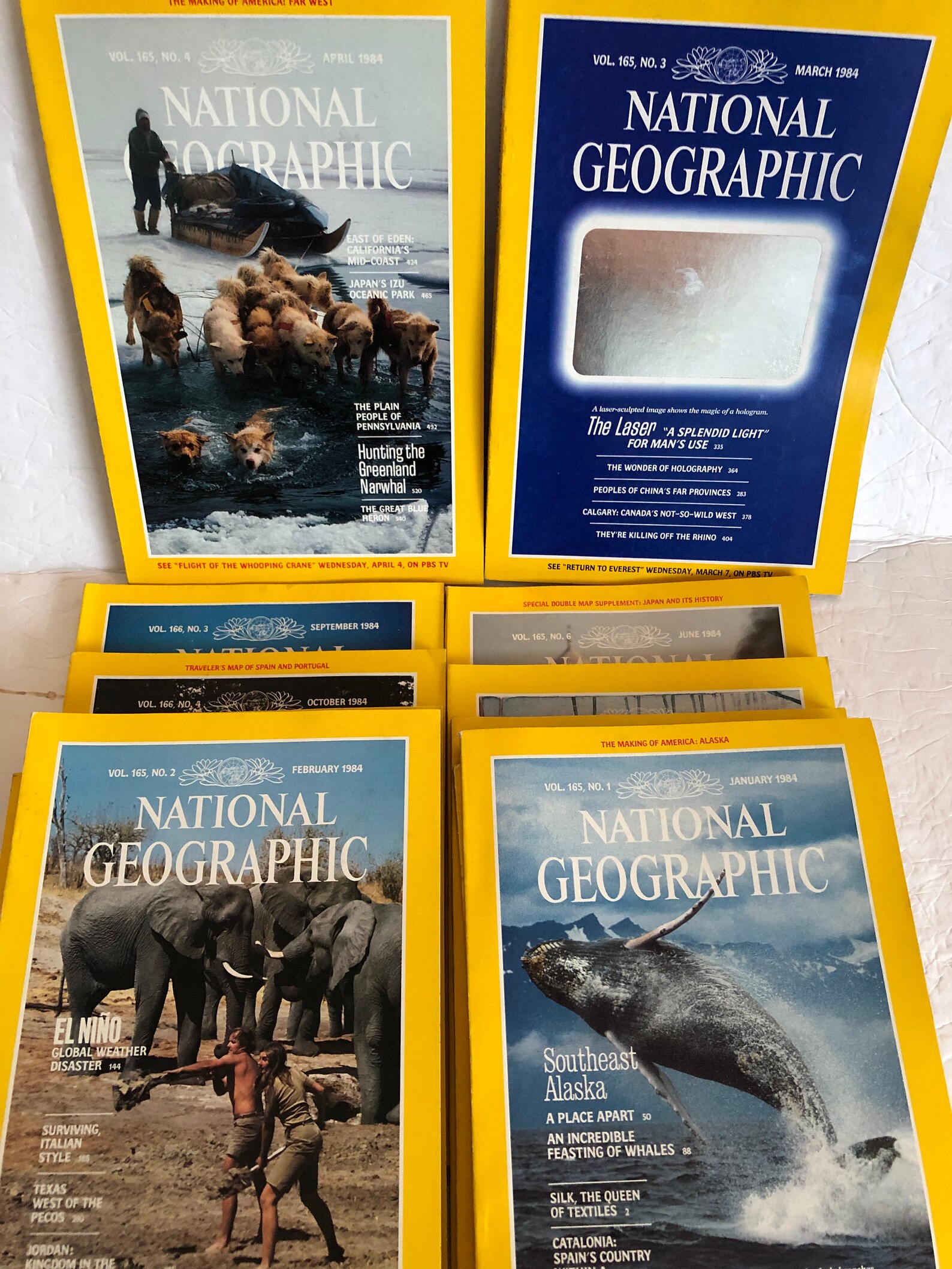 1984 National Geographic Magazines All 12 Issues Etsy