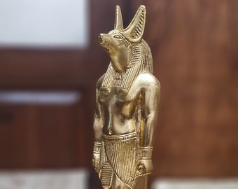 Egyptian God Anubis statue, Jackal God Anubis, God of Mummification and god of underworld, Doctor Anubis statue.