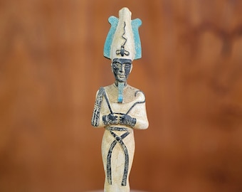 God Osiris Statue from Lime Stone , Manifest Egyptian God Statue