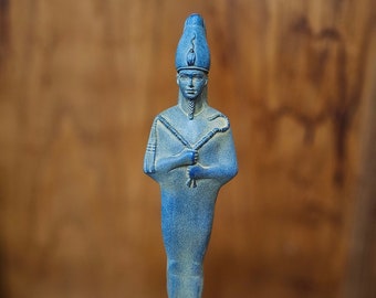 God Osiris Statue from Lime Stone , Manifest Egyptian God Statue