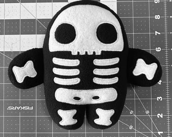 Skeleton ZOM - Decorative Plush Pillow Zombie Toy for Halloween or Any Spooky Time