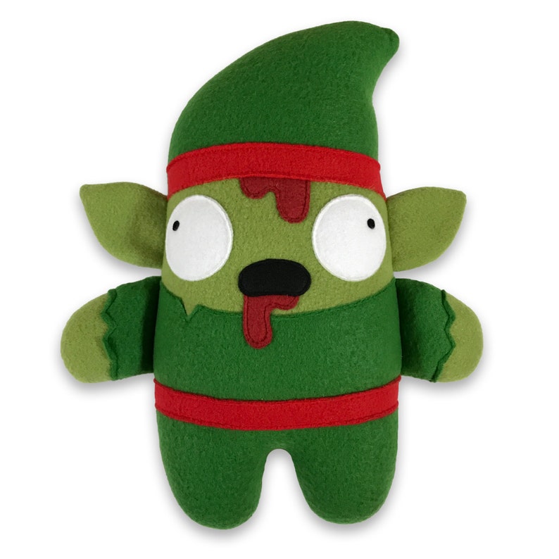Zombie Elf Elwin Plush Green