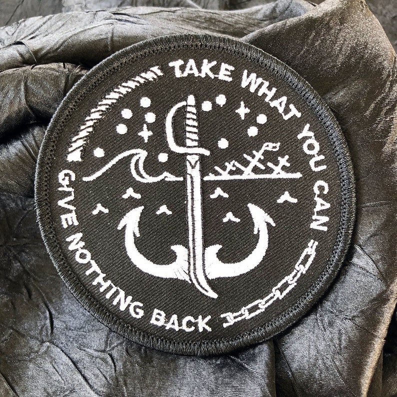 Take What You Can Embroidered Patch image 1