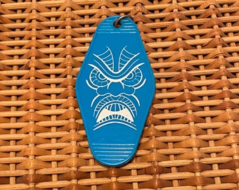 Tiki Motel Tag Keychain