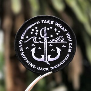 Take What You Can Embroidered Patch image 4