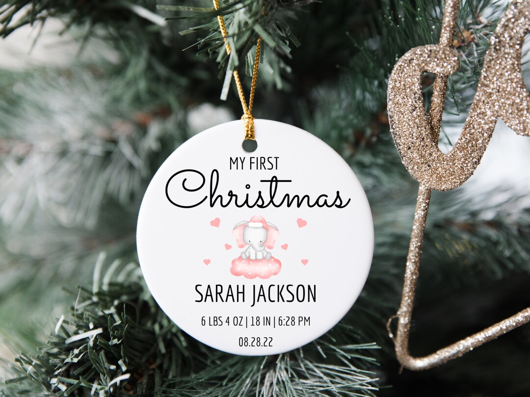 My First Christmas Ornament Personalized Christmas Ornament Baby First